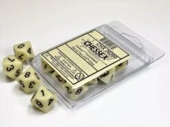 CHESSEX - Set De 10 Dés 10 - OPAQUE (plusieurs Coloris) -Périphériques De Jeu Soldes chessex set de 10 des 10 opaque plusieurs coloris p image 45994 grande