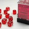 CHESSEX - Set De 36 Dés 6 - TRANSPARENT - Rouge/Blanc 2 CHESSEX - Set De 36 Dés 6 - TRANSPARENT - Rouge/Blanc -Périphériques De Jeu Soldes chessex set de 36 des 6 transparent rouge blanc p image 46052 grande