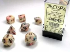 CHESSEX - Set De 7 Dés - FESTIVE