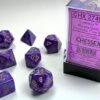 CHESSEX - Set De 7 Dés - LUSTROUS - Violet/Or