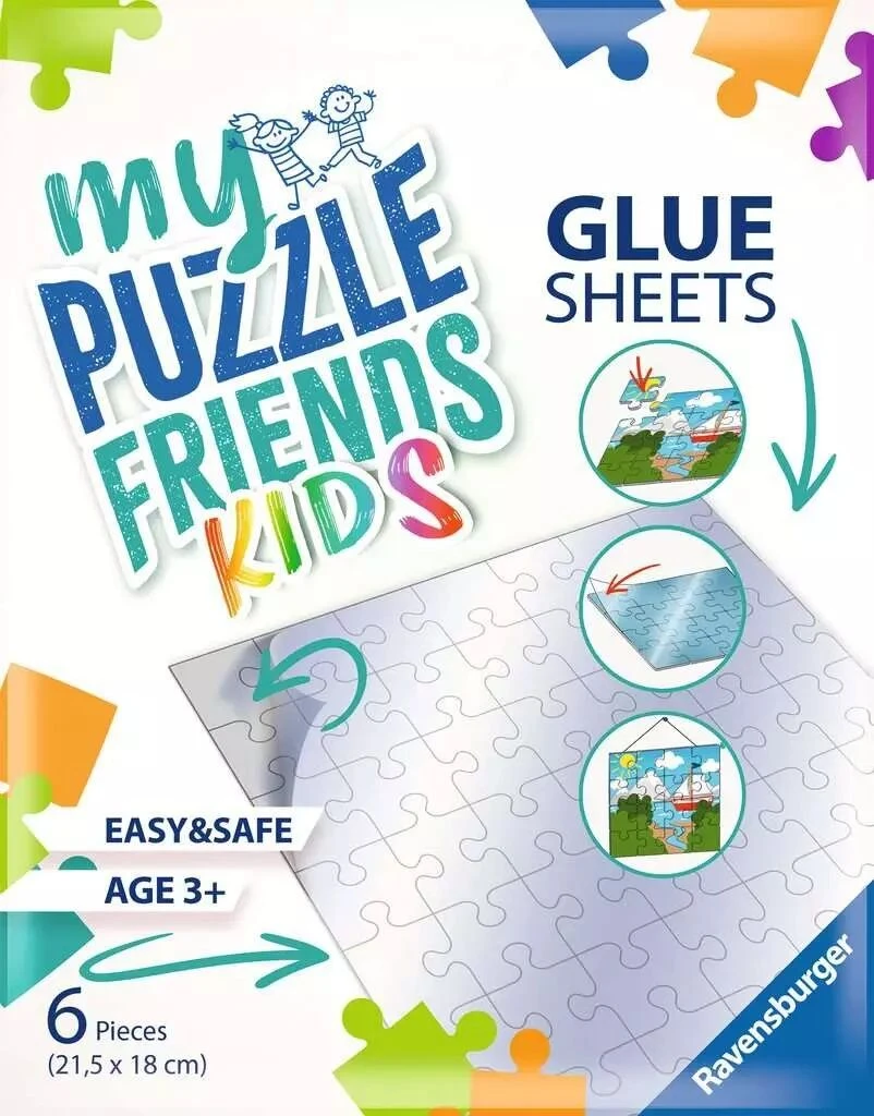 Ravensburger Feuilles Adhésives Pour Puzzles En Carton - 6 Feuilles 21,5 X 18 Cm 3 Ravensburger Feuilles Adhésives Pour Puzzles En Carton - 6 Feuilles 21,5 X 18 Cm