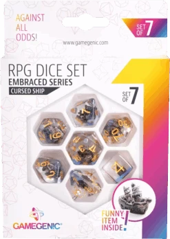 Gamegenic - Set De 7 Dés JDR - Cursed Ship - Embraced Series