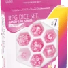 Gamegenic - Set De 7 Dés JDR - Raspberry- Candy-like Series -Périphériques De Jeu Soldes gamegenic set de 7 des jdr rasberry candy like series p image 51983 grande
