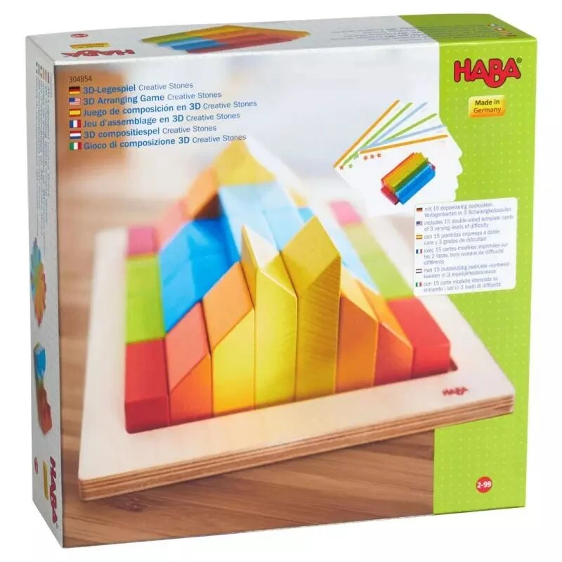 Jeu D'assemblage En 3D Creative Stones - Haba 3 Jeu D'assemblage En 3D Creative Stones - Haba