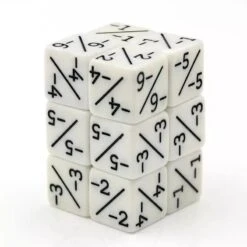 Kit De 6 Dés - Compteur Négatif -Périphériques De Jeu Soldes kit de 6 des compteur negatif p image 39494 grande