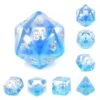 Kit De 7 Dés - Transparent Blue Gradients -Périphériques De Jeu Soldes kit de 7 des transparent blue gradients p image 55328 grande