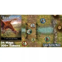 Box Of Adventure - Vallée Du Péril -Périphériques De Jeu Soldes livre plateau de jeu pack de 2 livres towns taverns 60x60cm p image 35726 grande