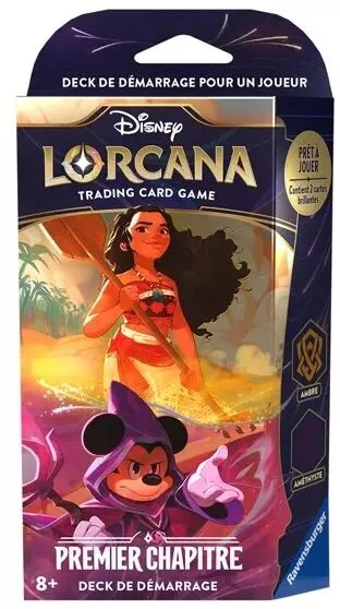Ravensburger Lorcana - Set 1 : Deck De Démarrage - Vaiana Et Mickey (Ambre Améthyste) 3 Ravensburger Lorcana - Set 1 : Deck De Démarrage - Vaiana Et Mickey (Ambre Améthyste)