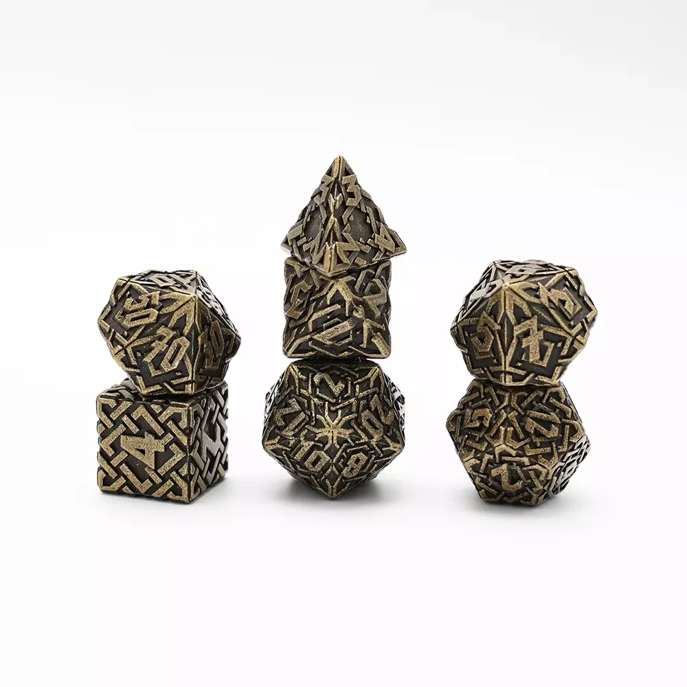 Lot De 7 Dés Métal - 16mm 9 Lot De 7 Dés Métal - 16mm – Image 7