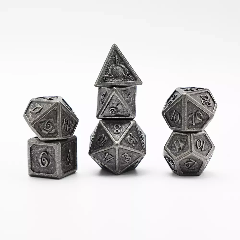 Lot De 7 Dés Métal - 16mm 10 Lot De 7 Dés Métal - 16mm – Image 8