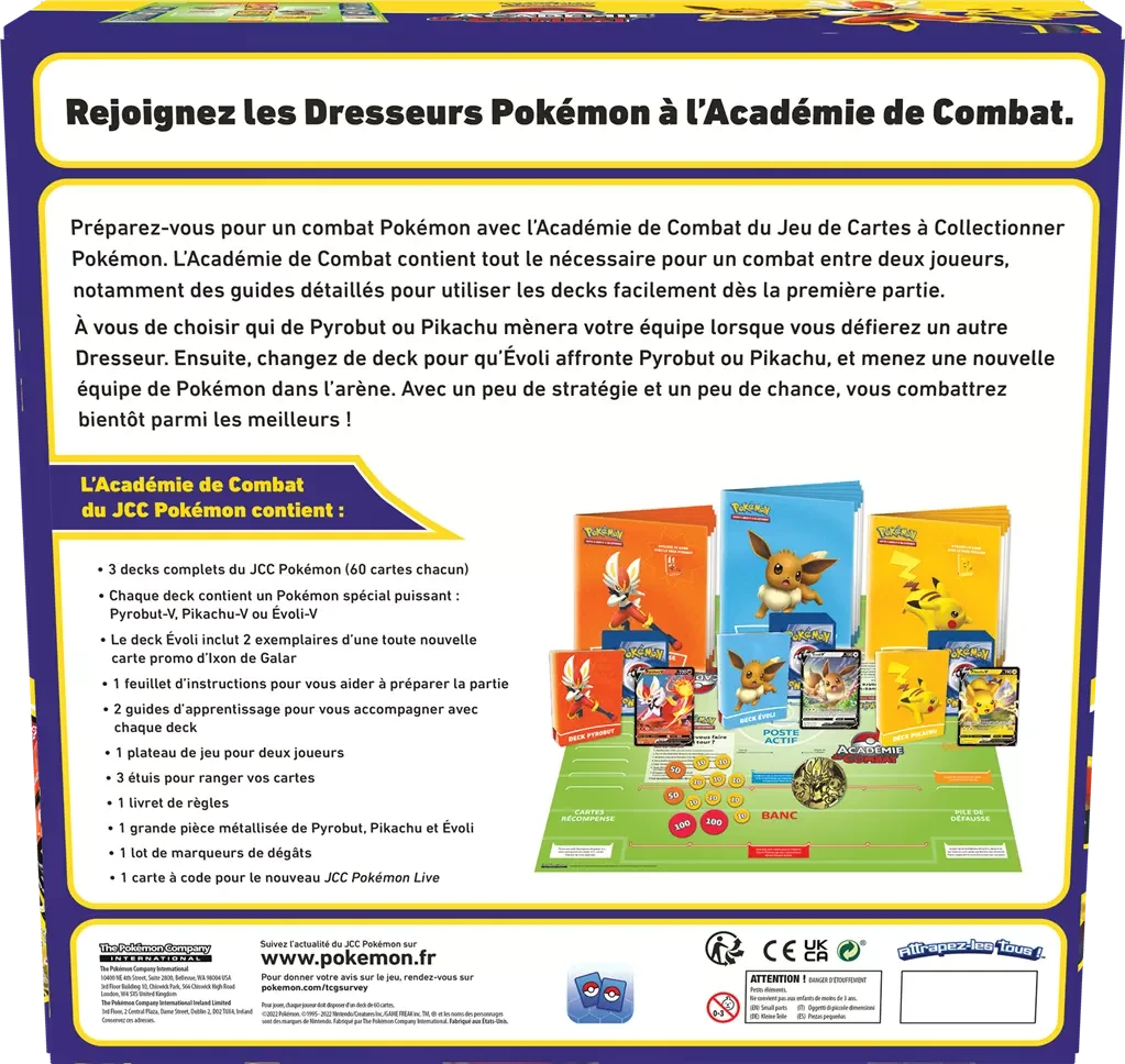 POKEMON Pokémon : Coffret Académie De Combat V2 4 POKEMON Pokémon : Coffret Académie De Combat V2 – Image 2