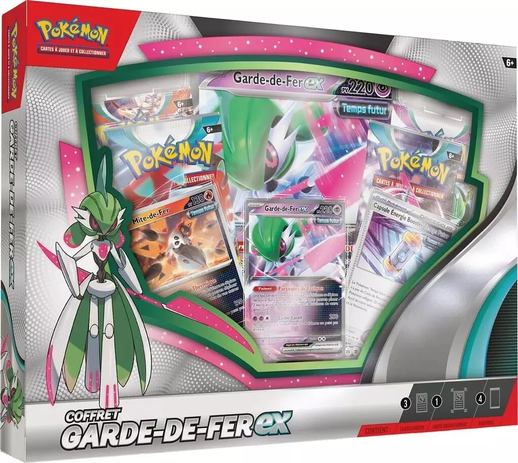 Pokemon - Écarlate Et Violet - Coffret 4 Boosters Rugit-Lune EX / Garde-de-Fer EX 3 Pokemon - Écarlate Et Violet - Coffret 4 Boosters Rugit-Lune EX / Garde-de-Fer EX