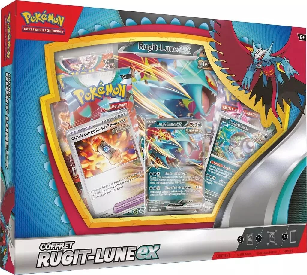 Pokemon - Écarlate Et Violet - Coffret 4 Boosters Rugit-Lune EX / Garde-de-Fer EX 5 Pokemon - Écarlate Et Violet - Coffret 4 Boosters Rugit-Lune EX / Garde-de-Fer EX – Image 3