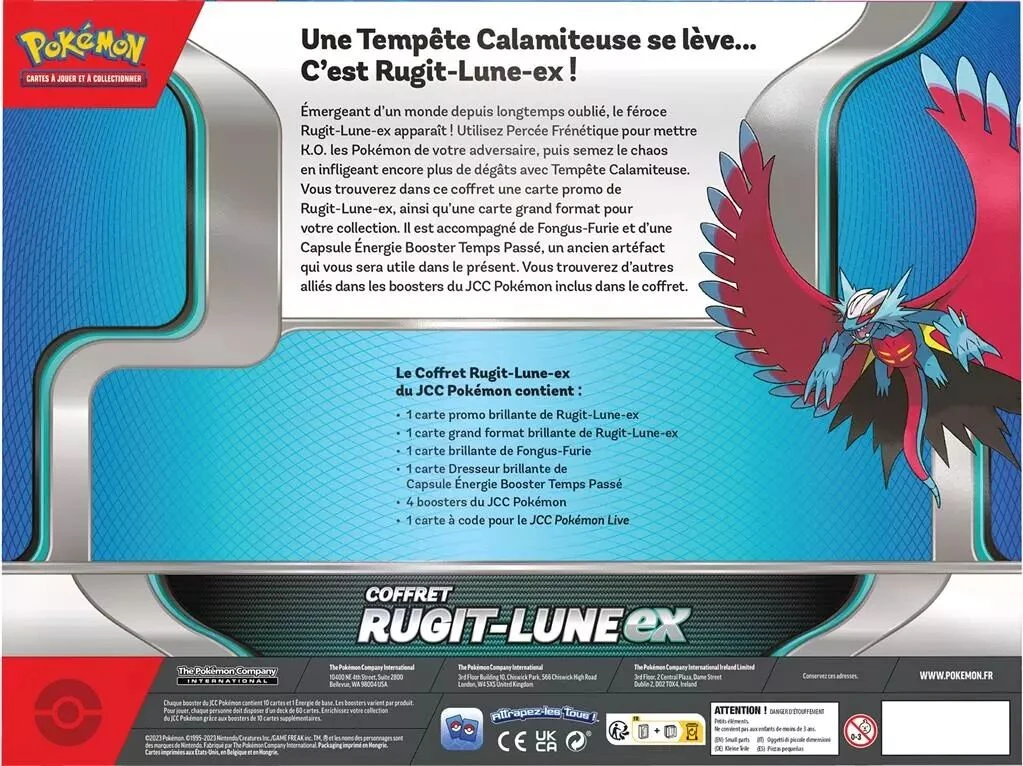 Pokemon - Écarlate Et Violet - Coffret 4 Boosters Rugit-Lune EX / Garde-de-Fer EX 6 Pokemon - Écarlate Et Violet - Coffret 4 Boosters Rugit-Lune EX / Garde-de-Fer EX – Image 4