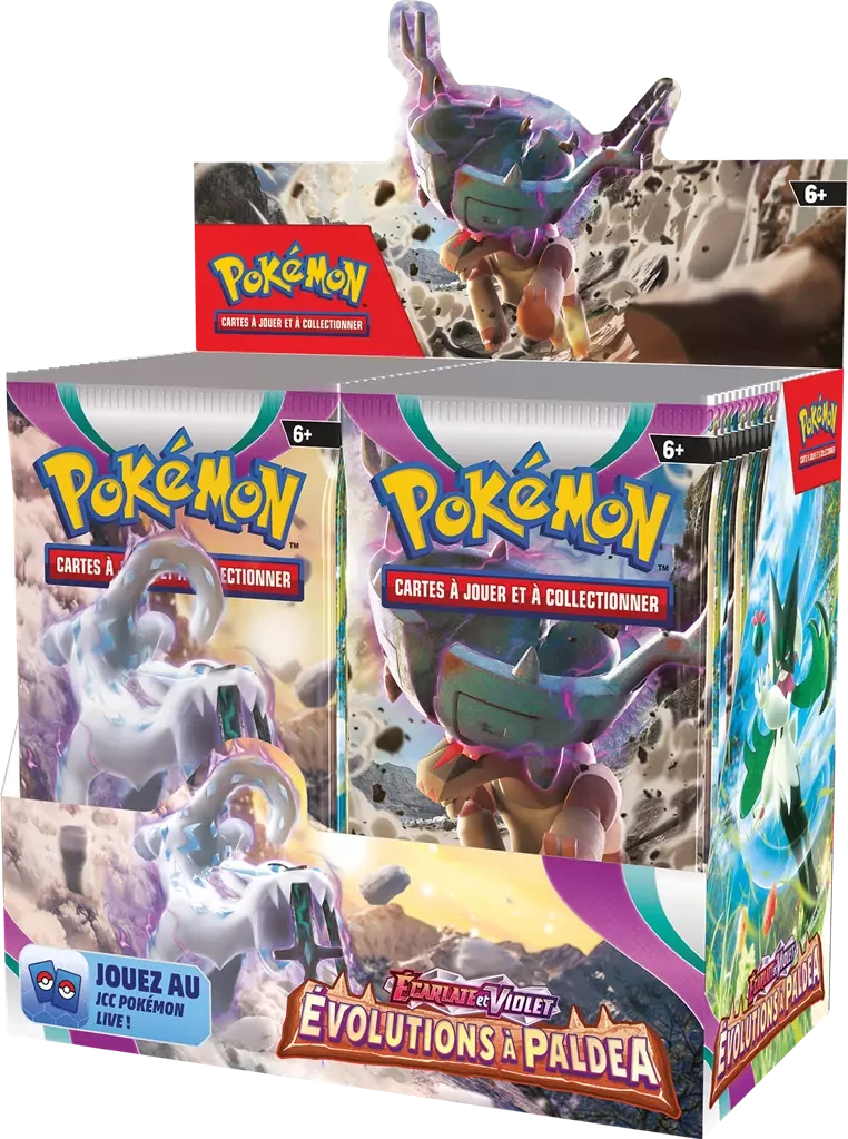 POKEMON Pokémon EV02 : Display 36 Boosters Écarlate Et Violet Évolution à Paldéa 3 POKEMON Pokémon EV02 : Display 36 Boosters Écarlate Et Violet Évolution à Paldéa