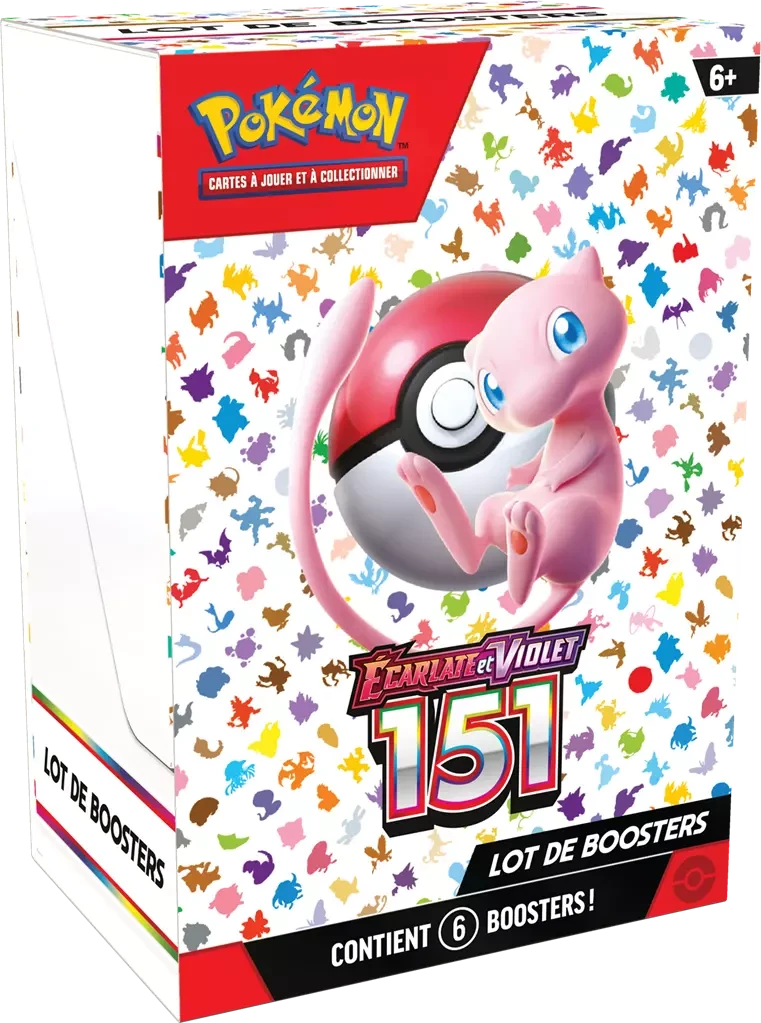 Pokemon EV03.5 - Écarlate Et Violet 151 - Bundle 6 Boosters 3 Pokemon EV03.5 - Écarlate Et Violet 151 - Bundle 6 Boosters