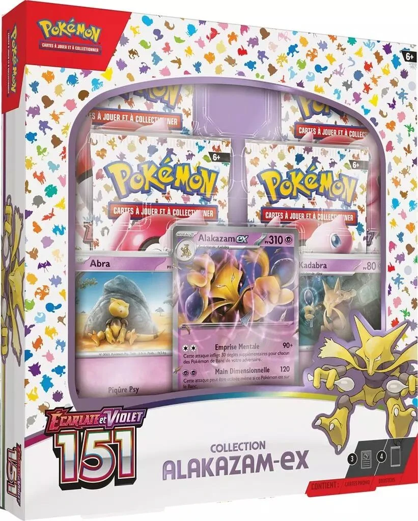 Pokemon EV03.5 - Écarlate Et Violet 151 - Coffret Alakazam-ex 4b Pokémon 151 3 Pokemon EV03.5 - Écarlate Et Violet 151 - Coffret Alakazam-ex 4b Pokémon 151