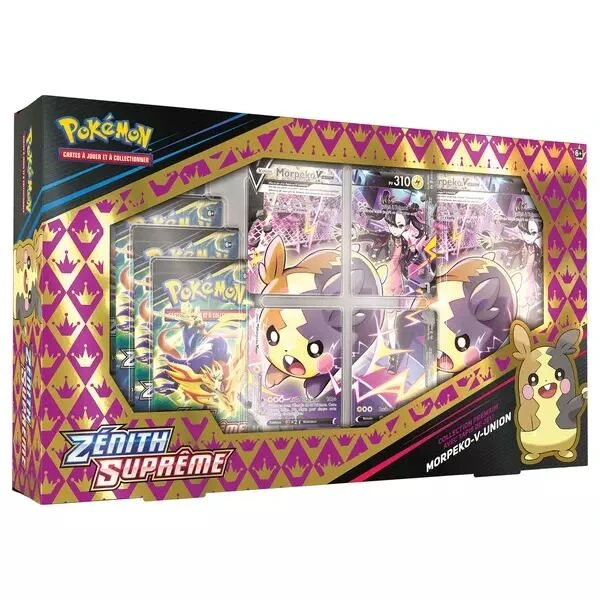 Pokemon - Zenith Suprême - Coffret V-Union Morpeko 3 Pokemon - Zenith Suprême - Coffret V-Union Morpeko