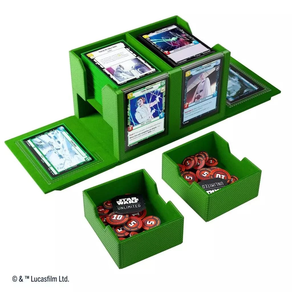 Gamegenic Stars Wars Unlimited - Double Deck Pod - Green 4 Gamegenic Stars Wars Unlimited - Double Deck Pod - Green – Image 2